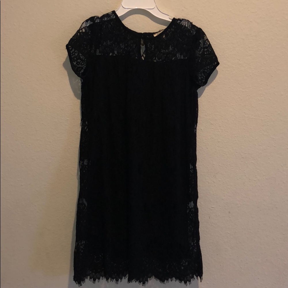 Black lace dress